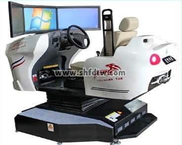 單座三屏真車(chē)配件4D動(dòng)感汽車(chē)模擬器