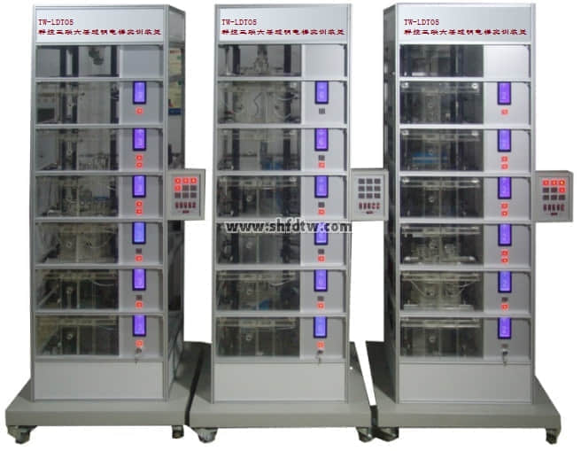 群控三聯(lián)六層透明電梯實訓(xùn)裝置